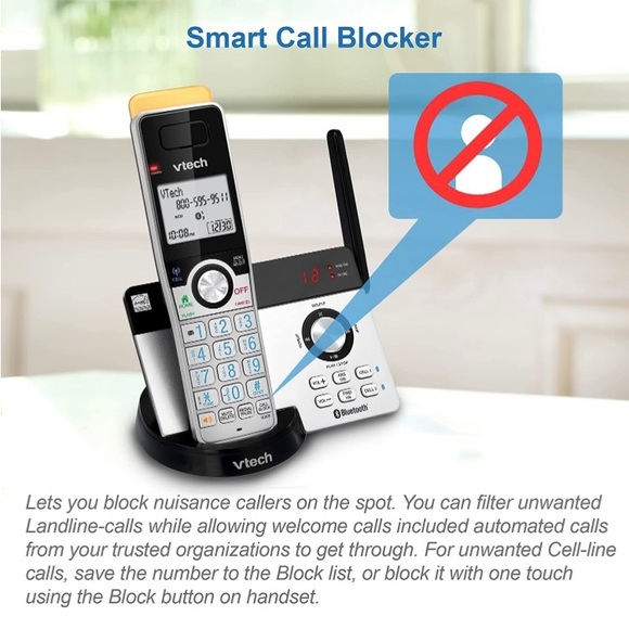 VTECH IS8121 Super Long Range up to 2300’ 6.0 Bluetooth Expandable Cordless. - Picture 5 of 5